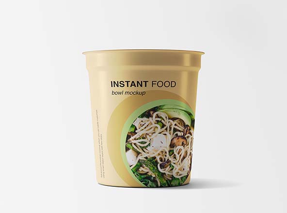 速食碗杯面包装外观设计预览样机 Instant Food Bowl Mockup缩略图 速食碗杯面包装外观设计预览样机 Instant Food Bowl Mockup