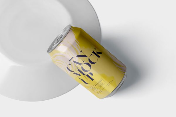 330ml容量易拉罐设计效果图样机 Can Mockup 330ml Size