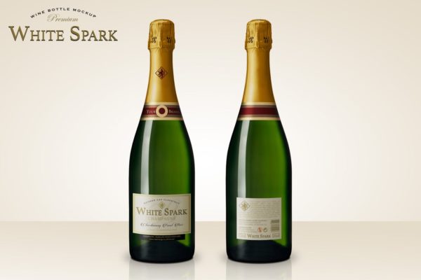 高级香槟酒瓶设计样机模板 Premium Champagne Bottle Mockup缩略图 高级香槟酒瓶设计样机模板 Premium Champagne Bottle Mockup