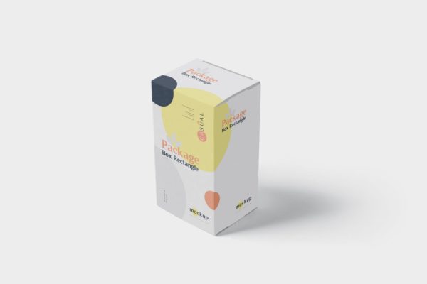 矩形产品包装盒外观设计效果图样机 Package Box Mock-Up – Rectangle
