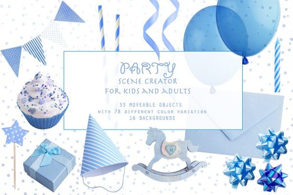 聚会Party场景样机模板 Party scene creator.缩略图 聚会Party场景样机模板 Party scene creator.