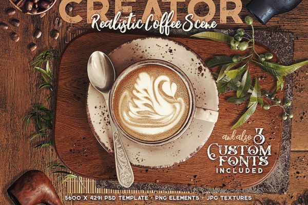 咖啡场景设计模板合集 Coffee Scene Creator缩略图 咖啡场景设计模板合集 Coffee Scene Creator