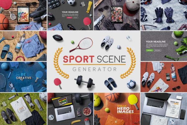 体育运动主题场景设计模板合集 Sport Scene Generator