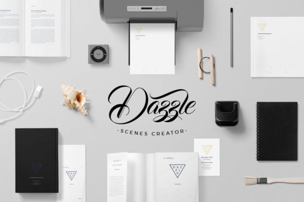 高端品牌文具样机场景生成器 Book Mockup Scene Generators