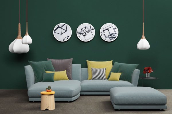 客厅装修室内设计场景样机模板 Mockup Interior Scene Creator – MK2