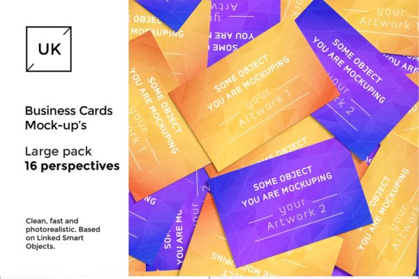 16款企业名片展示样机 Business Cards presentations pack缩略图 16款企业名片展示样机 Business Cards presentations pack
