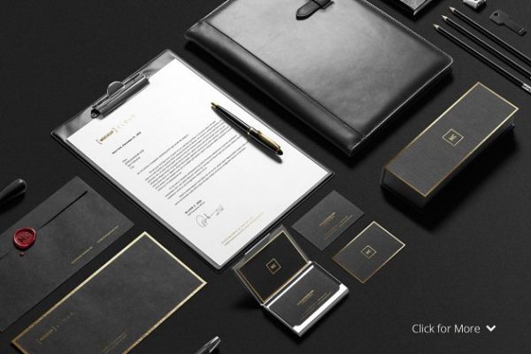 企业品牌办公文具样机模板 Premium Stationery Mock-Up