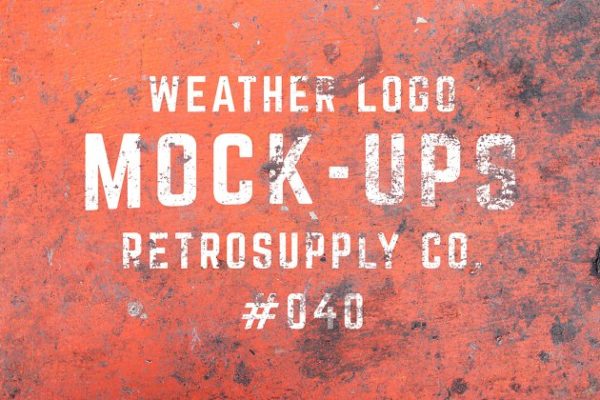 12款真实风化效果Logo样机 12 Weathered Mock-Ups缩略图 12款真实风化效果Logo样机 12 Weathered Mock-Ups