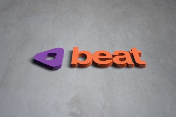 高端逼真质感的3D立体logo标志设计VI样机展示模型mockups
