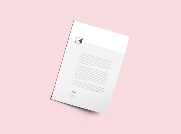 简约风企业信纸信头设计样机 Letter Head Mockup缩略图 简约风企业信纸信头设计样机 Letter Head Mockup