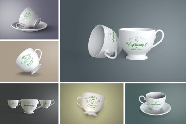 陶瓷茶杯咖啡杯外观设计样机模板v2 Cup Mockup 2.0缩略图 陶瓷茶杯咖啡杯外观设计样机模板v2 Cup Mockup 2.0
