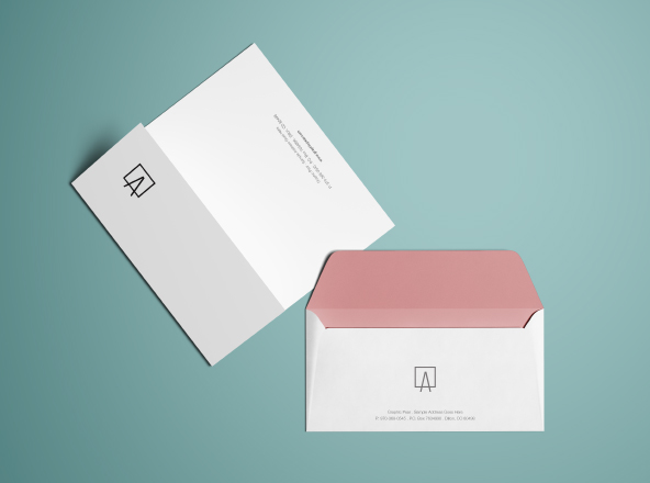 简约风企业信封&信纸设计图样机模板 Envelope & Letterhead Mockup缩略图 简约风企业信封&信纸设计图样机模板 Envelope & Letterhead Mockup