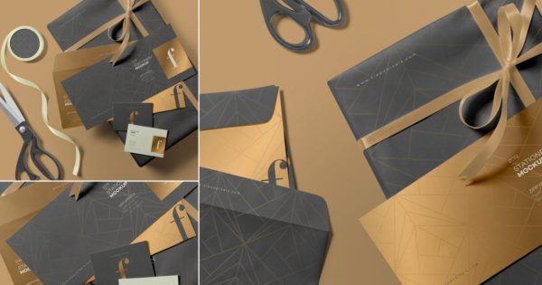3款高端信封设计样机模板 3 Envelope Mockups缩略图 3款高端信封设计样机模板 3 Envelope Mockups