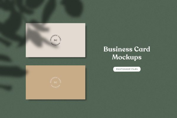 企业名片设计正反面效果图样机v01 ADL – Business Card Mockup.01