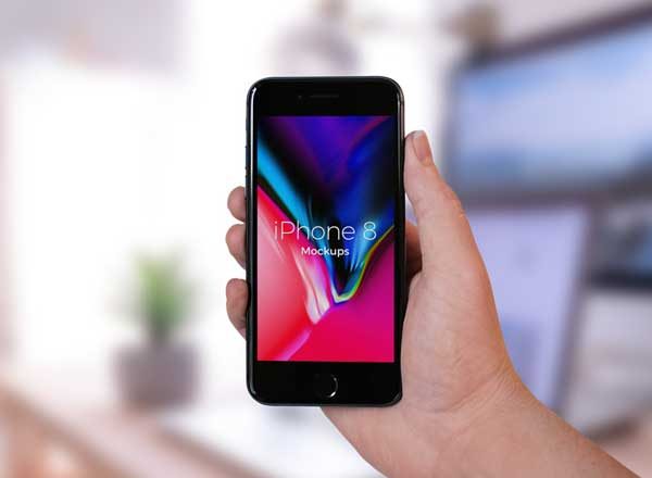 手持 iPhone 8 样机模板 iPhone 8 In Hand Mockups (PSD)缩略图 手持 iPhone 8 样机模板 iPhone 8 In Hand Mockups (PSD)