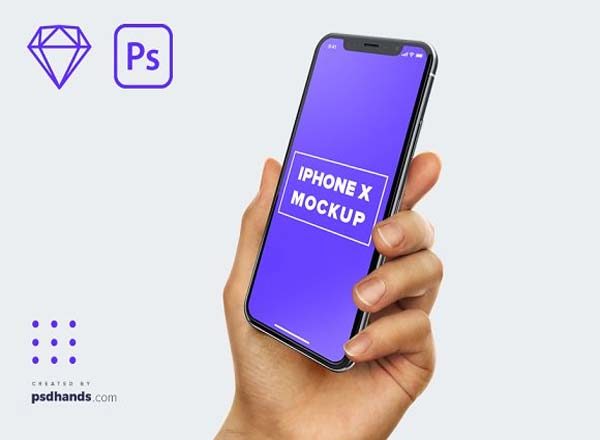 完美的手持iPhone X和三星安卓最新手机展示模型Mockups缩略图 完美的手持iPhone X和三星安卓最新手机展示模型Mockups