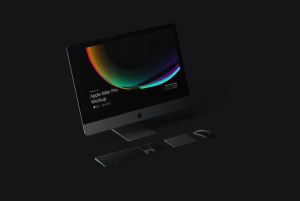 超级主流桌面&移动设备样机系列：iMac & iMac Pro系列一体机样机 [兼容PS,Sketch;共4.79GB]