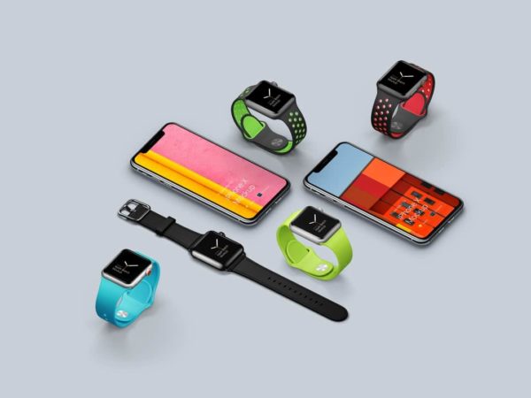 超级主流桌面&移动设备样机系列：Apple Watch 智能手表样机 [兼容PS,Sketch;共2.92GB]