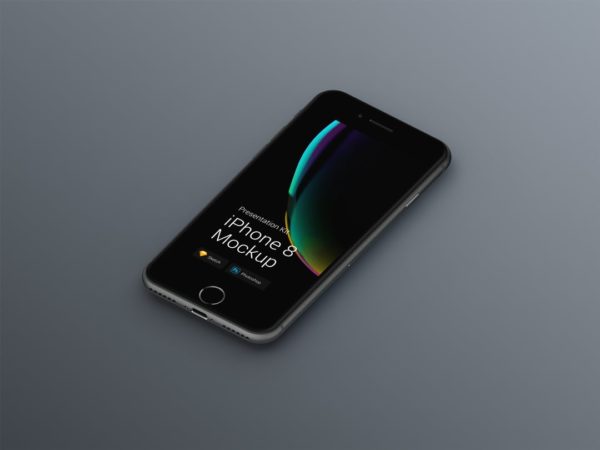 超级主流桌面&移动设备样机系列：iPhone 8 苹果智能手机样机 [兼容PS,Sketch;共3.72GB]