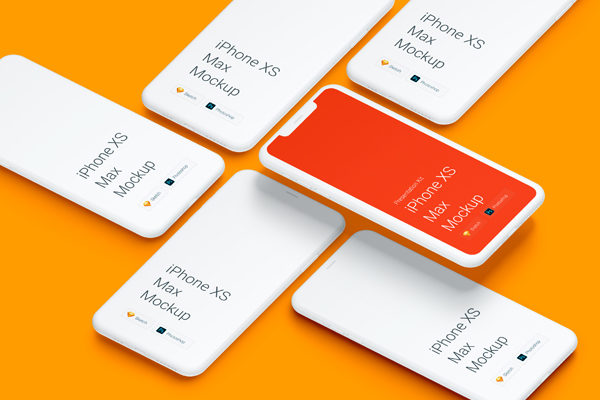 高品质五星好评 iPhone Xs 和 iPhone Xr 样机 [PSD&SKETCH]