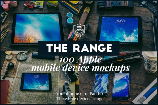 苹果设备样机大合集[共100+设备] The Range-100 Apple idevices mockups