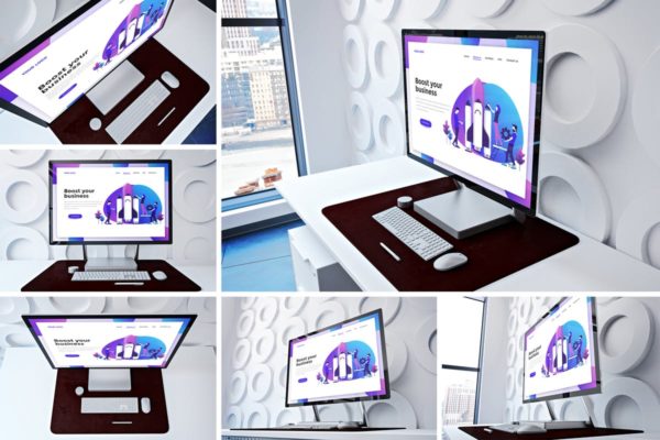 办公室场景微软一体机样机 Surface Studio in office
