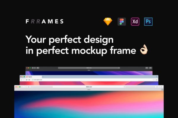 超实用跨平台设备设计演示框架样机合集 Frrames Mockups缩略图 超实用跨平台设备设计演示框架样机合集 Frrames Mockups