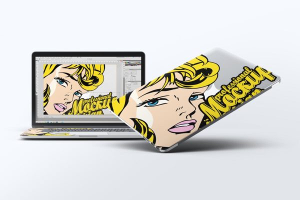 笔记本外观贴纸艺术样机模板 Laptop Body Mock-Up缩略图 笔记本外观贴纸艺术样机模板 Laptop Body Mock-Up