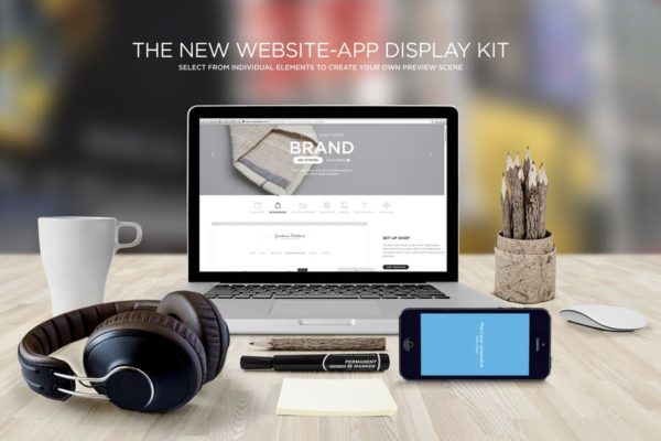 响应式网页设计预览样机套件 Responsive Mock-Up Web Display Kit缩略图 响应式网页设计预览样机套件 Responsive Mock-Up Web Display Kit