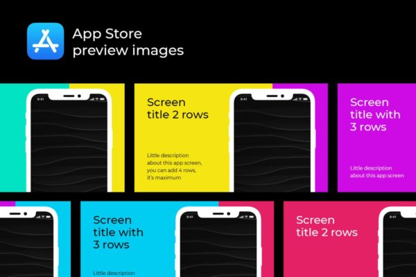 AppStore应用商店APP应用介绍预览样机 Mockup for AppStore缩略图 AppStore应用商店APP应用介绍预览样机 Mockup for AppStore