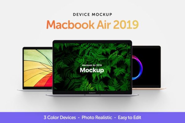 MacBook 2019版本Web网站设计案例展示样机 Macbook Air 2019 Mockup缩略图 MacBook 2019版本Web网站设计案例展示样机 Macbook Air 2019 Mockup