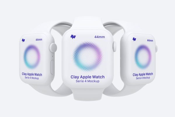 Apple Watch 4苹果手表UI界面设计效果图样机02 Clay Apple Watch Series 4 (44mm) Mockup 02缩略图 Apple Watch 4苹果手表UI界面设计效果图样机02 Clay Apple Watch Series 4 (44mm) Mockup 02
