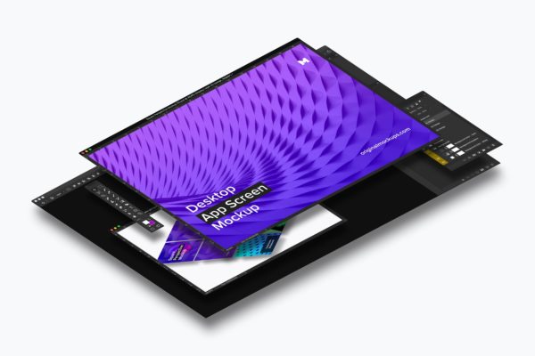 桌面应用程序APP界面设计效果图样机02 Desktop App Screen Mockup 02缩略图 桌面应用程序APP界面设计效果图样机02 Desktop App Screen Mockup 02