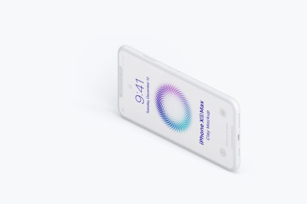 iPhone XS Max智能手机屏幕界面效果预览右视图样机03 Isometric Clay iPhone XS Max Mockup, Right View 03缩略图 iPhone XS Max智能手机屏幕界面效果预览右视图样机03 Isometric Clay iPhone XS Max Mockup, Right View 03
