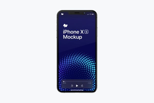 iPhone XS Max手机屏幕演示前视图黏土样机 iPhone XS Max Mockup, Front View缩略图 iPhone XS Max手机屏幕演示前视图黏土样机 iPhone XS Max Mockup, Front View
