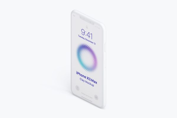 iPhone XS Max手机屏幕UI设计效果左视图样机02 Isometric Clay iPhone XS Max Mockup, Left View 02缩略图 iPhone XS Max手机屏幕UI设计效果左视图样机02 Isometric Clay iPhone XS Max Mockup, Left View 02
