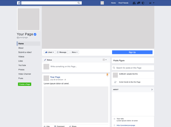 Facebook页面设计效果图样机模板 Facebook Page Mockup Template缩略图 Facebook页面设计效果图样机模板 Facebook Page Mockup Template