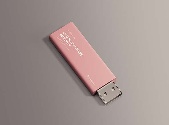 简约设计风格U盘硬件设备外观设计效果图样机 USB Flash Drive Mockup缩略图 简约设计风格U盘硬件设备外观设计效果图样机 USB Flash Drive Mockup