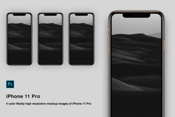 高分辨率逼真四色iPhone 11 Pro手机样机PSD模板 High Resolution Mockup for iPhone 11 pro缩略图 高分辨率逼真四色iPhone 11 Pro手机样机PSD模板 High Resolution Mockup for iPhone 11 pro