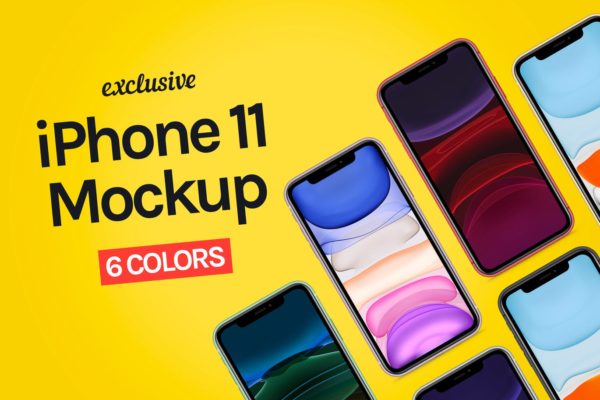 2019年版本iPhone 11手机样机模板 iPhone 11 Mockup缩略图 2019年版本iPhone 11手机样机模板 iPhone 11 Mockup