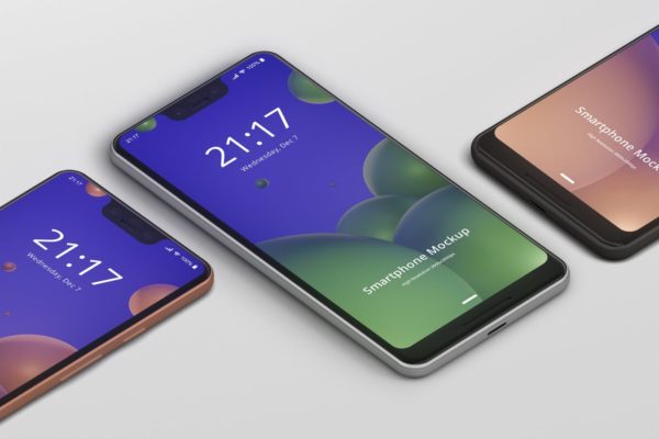 谷歌智能手机Pixel 3 XL屏幕预览样机模板 Smart Phone Mockup Pixel 3 XL缩略图 谷歌智能手机Pixel 3 XL屏幕预览样机模板 Smart Phone Mockup Pixel 3 XL