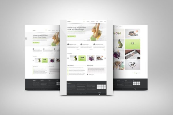 网站UI设计3D展示图样机模板 3D Web Presentation Mockup (V1)缩略图 网站UI设计3D展示图样机模板 3D Web Presentation Mockup (V1)