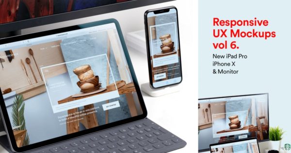 响应式设计效果预览iPad Pro&iPhone X样机模板v6 New iPad Pro & iPhone X Responsive Mockups Vol 06缩略图 响应式设计效果预览iPad Pro&iPhone X样机模板v6 New iPad Pro & iPhone X Responsive Mockups Vol 06