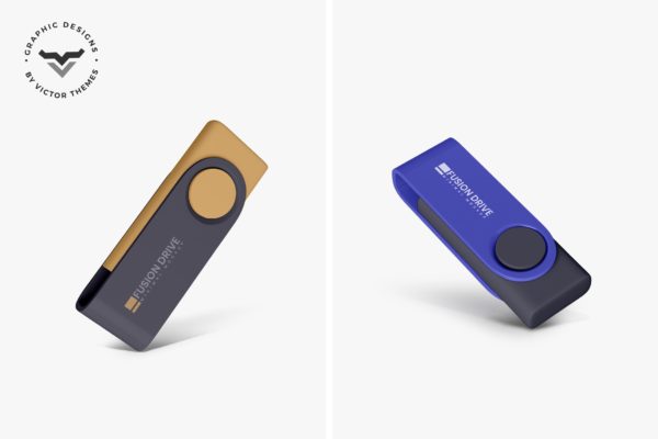创意便携U盘产品外观设计效果图样机 USB Pendrive Mockups缩略图 创意便携U盘产品外观设计效果图样机 USB Pendrive Mockups