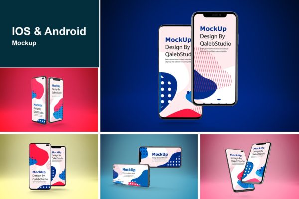 iOS/Android手机应用设计UI效果图样机 IOS & Android MockUp缩略图 iOS/Android手机应用设计UI效果图样机 IOS & Android MockUp