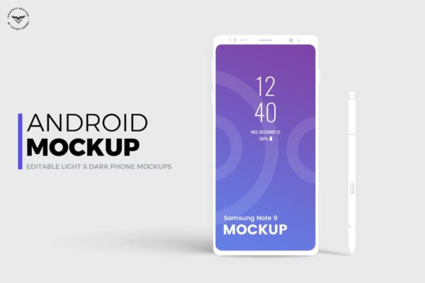 安卓平台概念智能手机样机模板 Android Mobile Mockups缩略图 安卓平台概念智能手机样机模板 Android Mobile Mockups