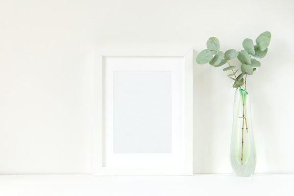白色框相框样机模板 White frame mockup缩略图 白色框相框样机模板 White frame mockup