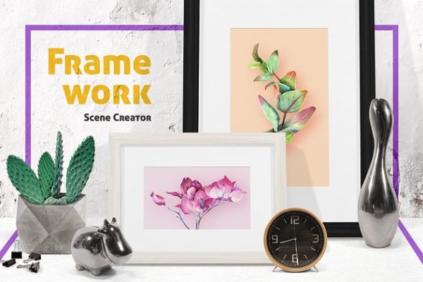 画框相框艺术场景设计工具包 Framed Art Scene Creator缩略图 画框相框艺术场景设计工具包 Framed Art Scene Creator