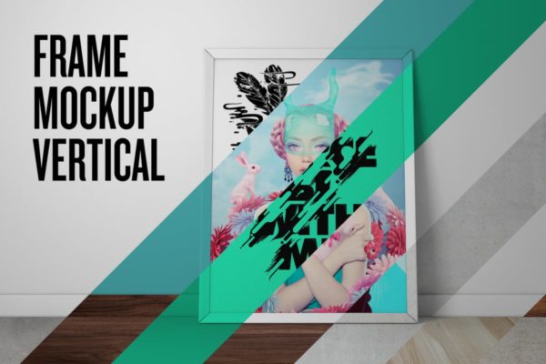 垂直摆放画框相框样机模板 Frame Mockup – Vertical缩略图 垂直摆放画框相框样机模板 Frame Mockup – Vertical