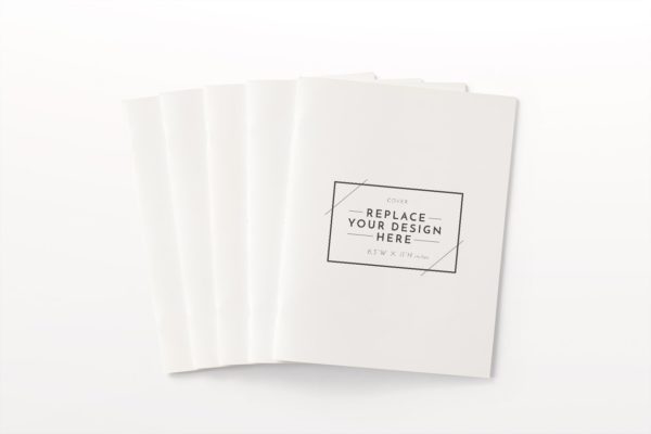 小册子外观设计展示样机模板 US Portrait Brochure Mockups缩略图 小册子外观设计展示样机模板 US Portrait Brochure Mockups